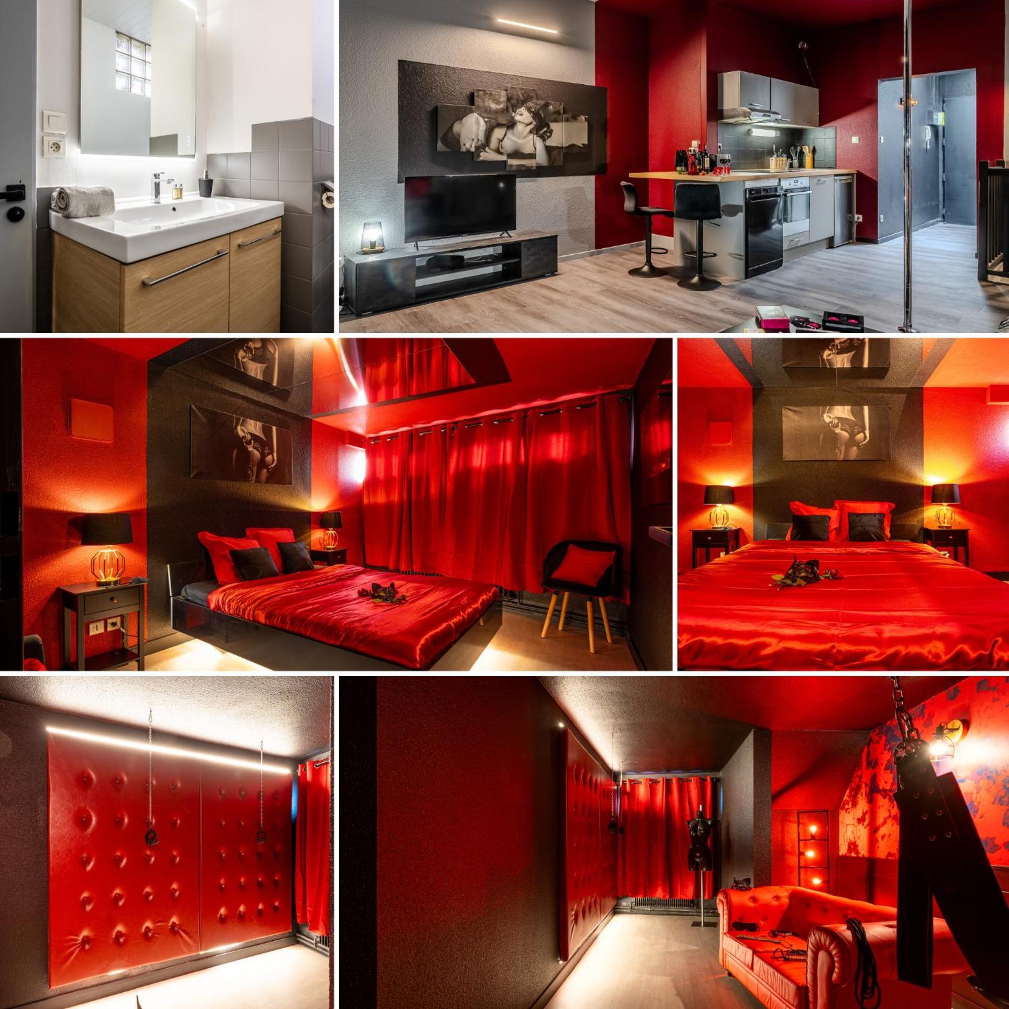 Cocon Sensuel - 50 Nuances - Les Cocons De Nath Apartment Montbeliard Bagian luar foto